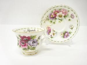 ROYAL ALBERT　ロイヤルアルバート　FLOWER OF THE MONTH SERIES　カップ＆ソーサー　洋食器